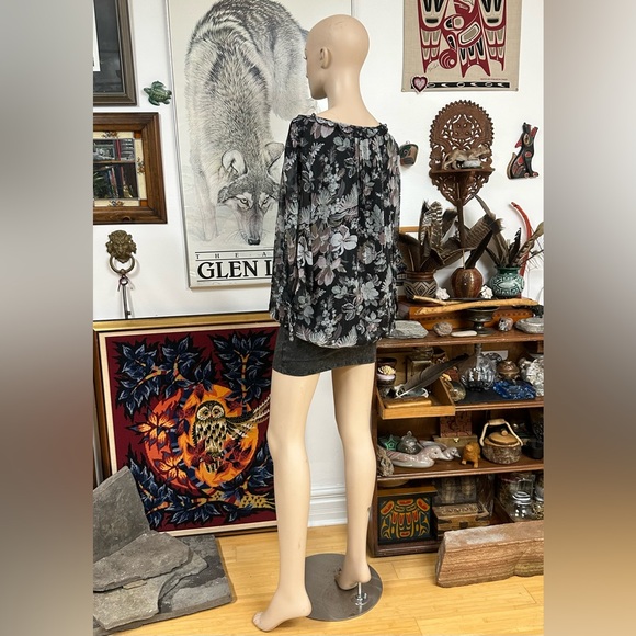 Floral Print 3/4 Sleeve Blouse - Picture 8 of 16